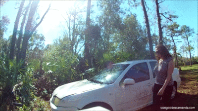 Scat Goddess Amanda - Liquid Shit on Hubby's Best Friend's Car