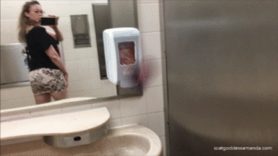 Scat Goddess Amanda - Yummy Busy Bathroom Scat