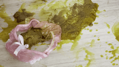 Love to Shit Girls - Ruslana Plastic Messy Panties