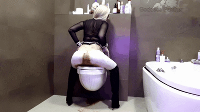 Love to Shit Girls - Ruined White Leggings