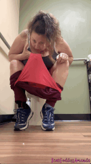 Scat Goddess Amanda - Pink Panty Toilet Five Times