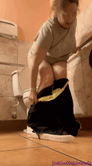 Scat Goddess Amanda - Follow Me in Sheer Yellow Panty