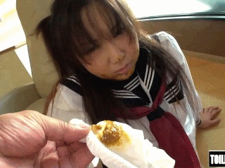 Toilet Slaves Scatology - Schoolgirl Painted in Pungent Poo! - P 1