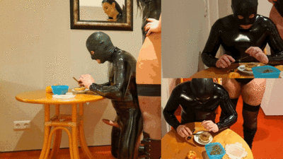Club der Scheissefresser by MISTRESS LUCIANA - Scheißebrötchen zum Frühstück