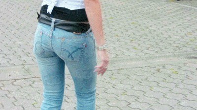Laureen's horny jeans ass - small version