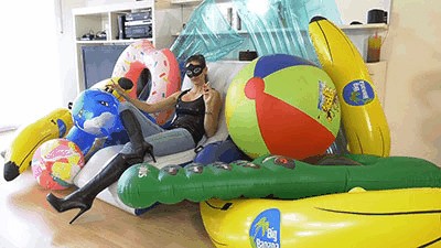 Large inflatables crushed under GML boots