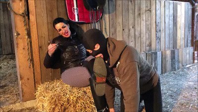 My bootlicker gets a #trampling on the stable floor