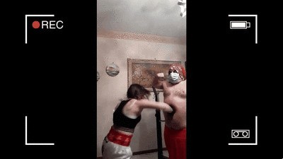 Human Punching Bag for Young Fighter (mp4)