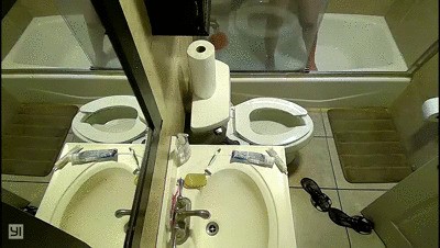 Bra only toilet