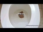 Beautiful Ebony Girl From College Shitting In The Toilet