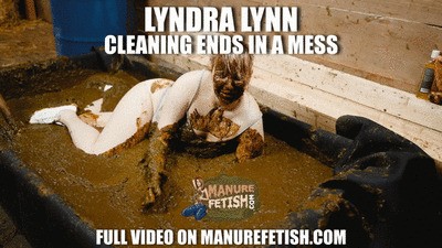 Lyndra Lynn cleaning ends in a mess