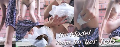 Newcomer Topmodel is pooping for the job...