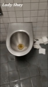 Disgusting public toilet