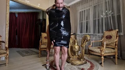 Mistress Saida's Cellophane Confinement - A Brutal CBT Ballbusting and Kicking Session — Toiletslaveanddommes