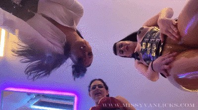 POV - You are going to be our swallow pig! Spitting on you!