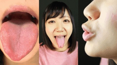 Intimate Kiss with Maki HOSHIKAWA; Inside her Mouth on Full Display