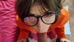 Velma Blowjob And Huge Cumshot On Glasses