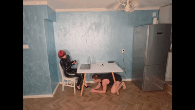 Rosa Molotov in Latex - Part 1 - Ignored Beneath the Desk — Toiletslaveanddommes