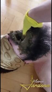 Starving servant devours everything