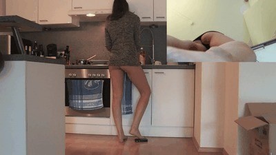 Feet and ass voyeur video