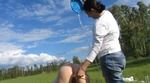 She Makes An Enema To His Girlfriend In The Field