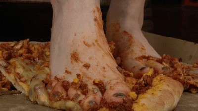 Foot Topped Pizza