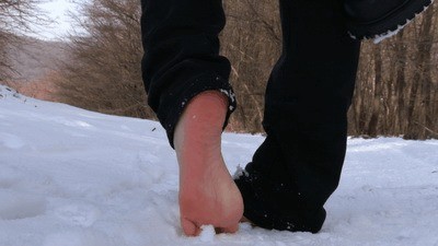 Frosty Barefoot Walk