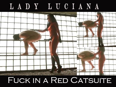 Lady in the Red Catsuite