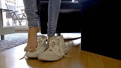 Lovely white sneakers