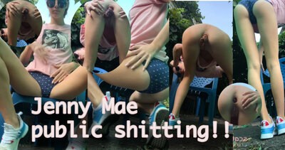 Hot Jenny Eklund public shitting!!