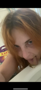 First time licking shit