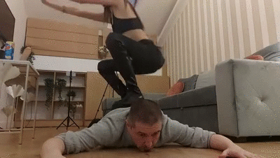 Goddess Ellyah Returns - Boot Trampling and Whip Punishment