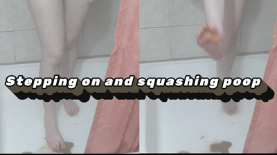 Part 2 stepping and squashing poop