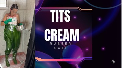tits and rubber suit