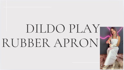 dildo play rubber apron
