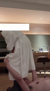 Thumbnail of Sexy Bathrobe Mistress Pissed into the Puppys Mouth for Him to Drink Non Stop