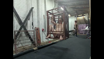 Mistress Andreea Locks Faith in an Attic Cage for Intense CBT Session