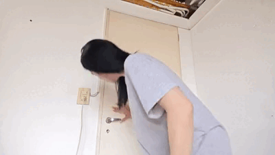 Thumbnail of Desperate urinating in a bucket