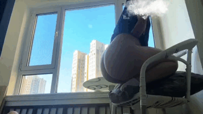 Thumbnail of Lucky Slave Drinks Fresh Pee Falling Like Waterfall from the Fat Ass Goddesss Pussy