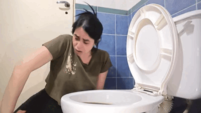 Waves of Nausea in the Bathroom