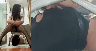 Seductive Goddess in Stockings Offers Fiery Feast in a Provocative Human Toilet Encounter