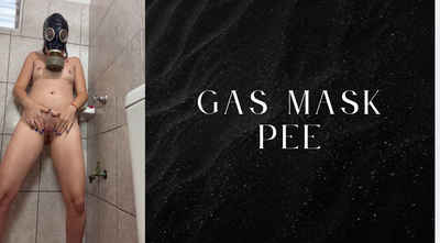 Thumbnail of pee and shower in gas mask