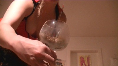 Shitting in a glass