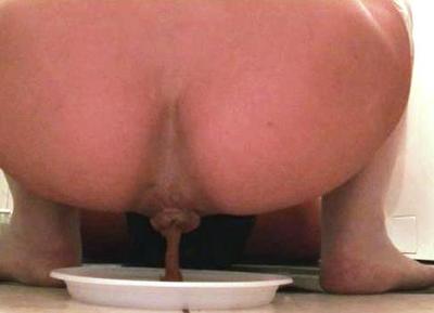 Shitting in mouth and in a plate