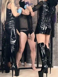 GODESSES HUMILIATE SLAVE WITH PISS AND STRAPON-FUCKING