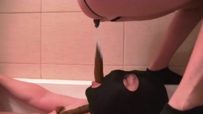 Lady M shit feeding with dirty socks